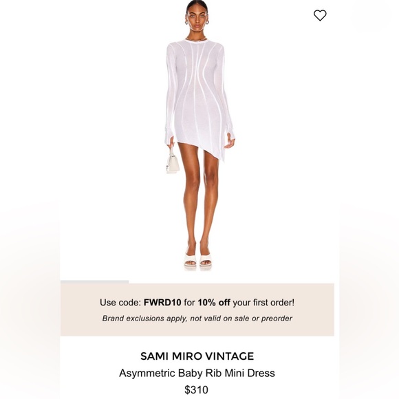 sami miro vintage asymmetric long sleeve mini dress | Dresses | Sami Miro Vintage White Baby Rib feature_Watteau Train BCBG Women's Dress, Black/Whisper Select Size:UK12 / L